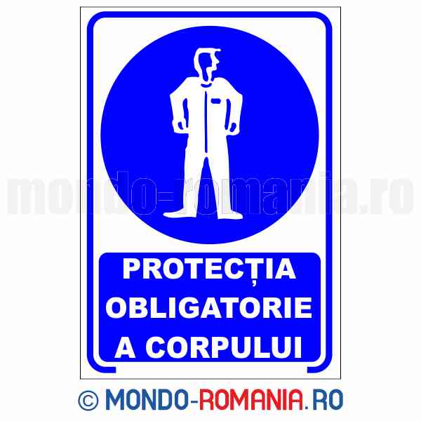 PROTECTIA OBLIGATORIE A CORPULUI - indicator de securitate de obligativitate pentru protectia muncii